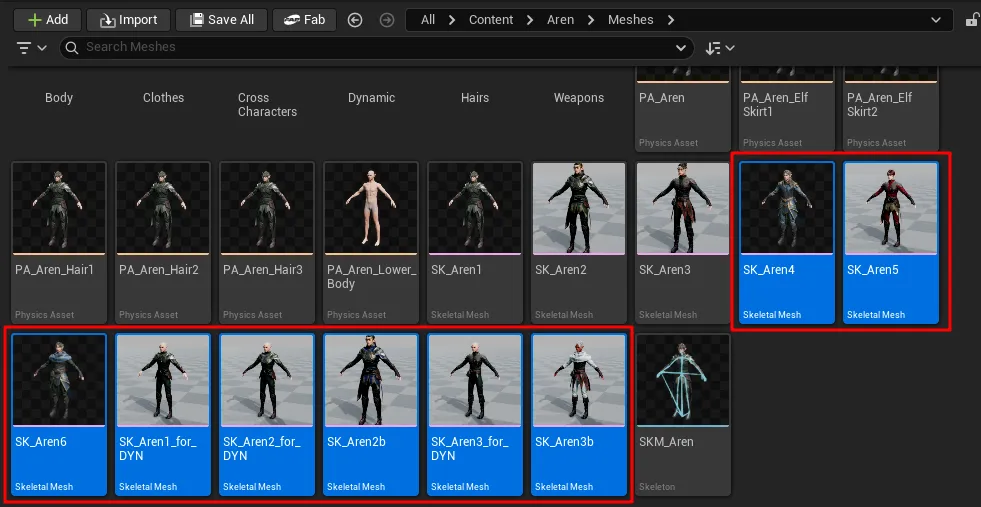Aren new precombined meshes