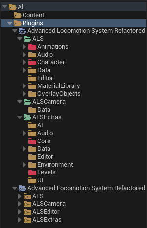 ALS plugin content in Content Drawer