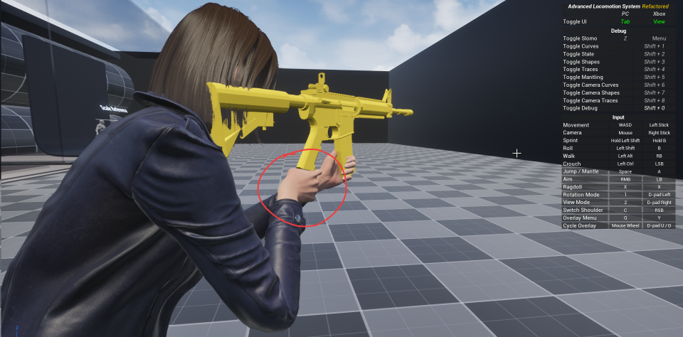 Rifle before alignment