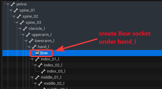 Create Bow socket