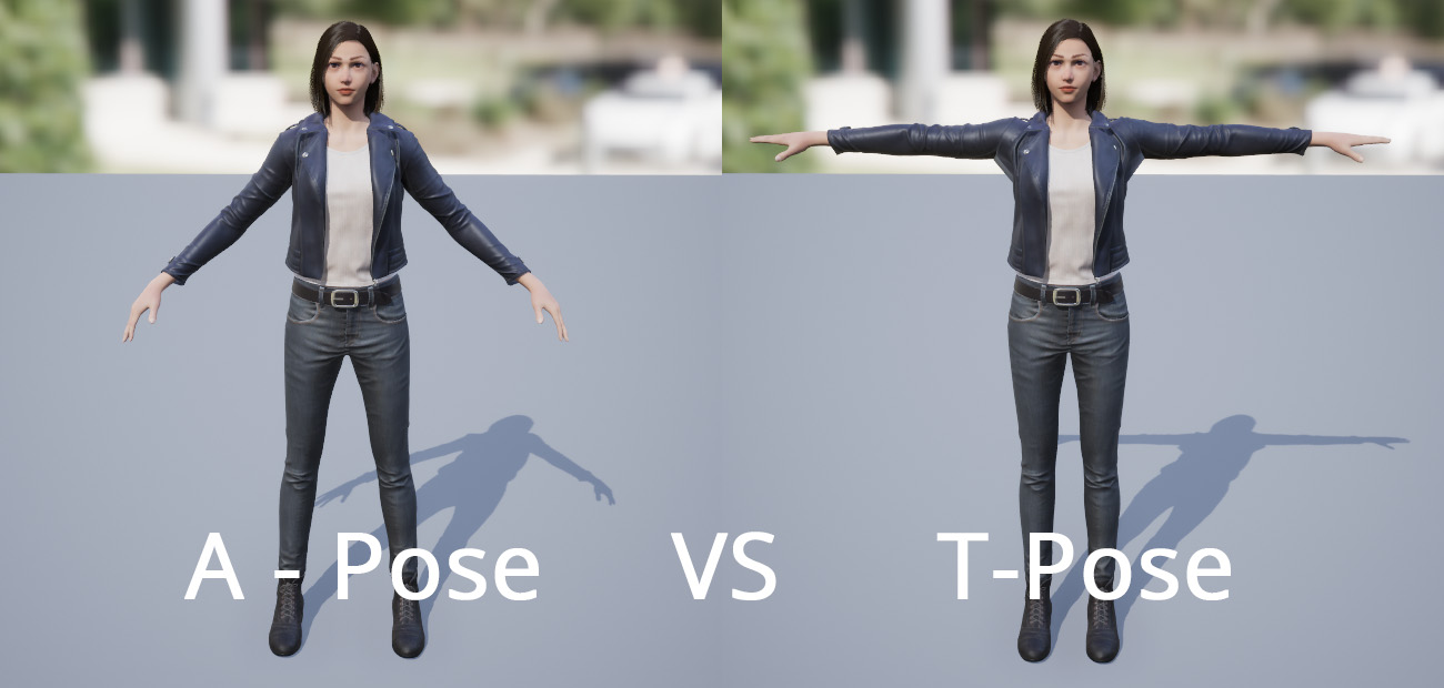 A-Pose VS T-Pose
