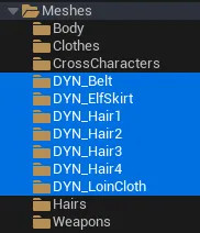 Available Dynamic Meshes