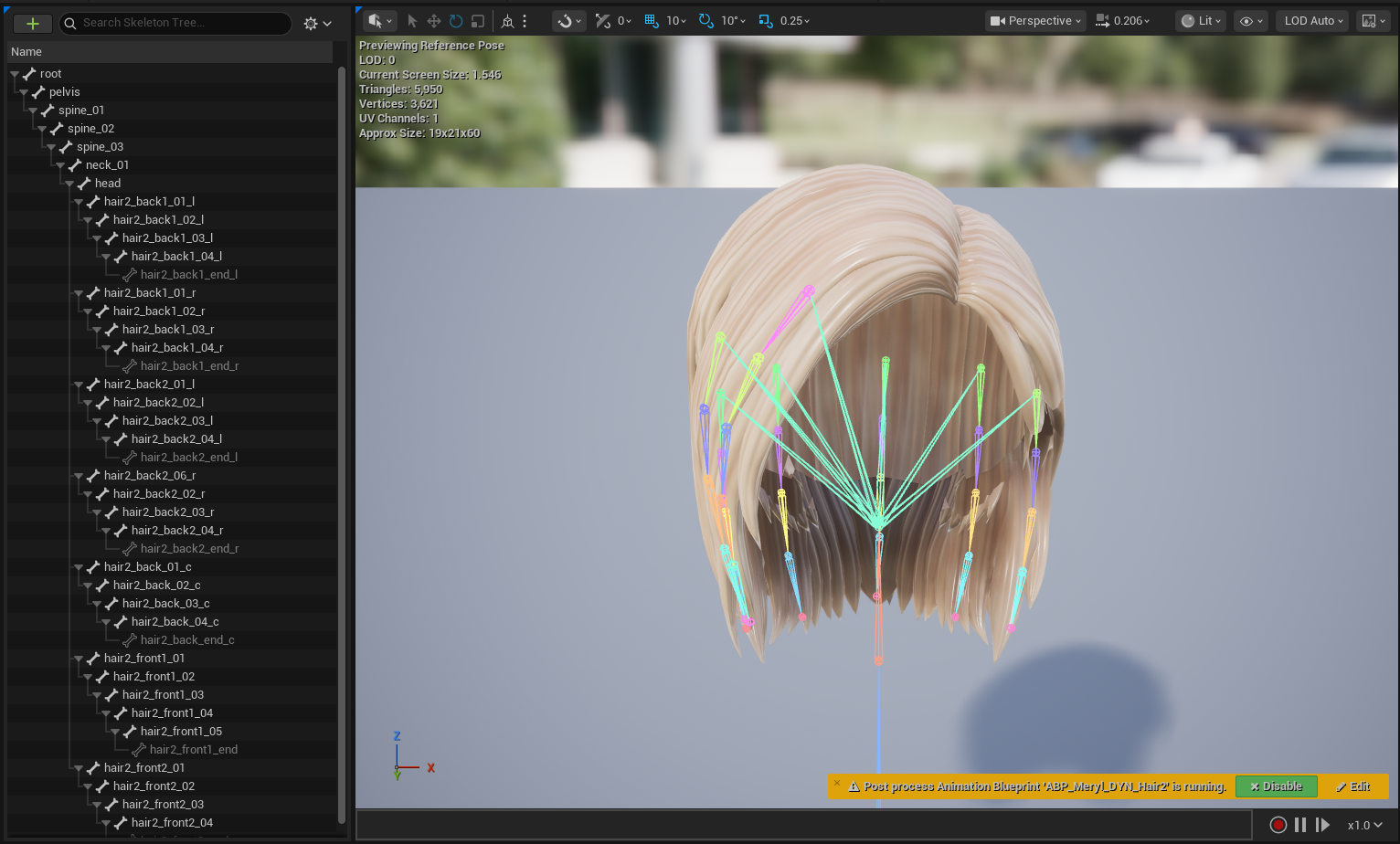 DYN_Hair2 bones