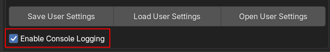 RIn.Rename Preferences > Enable Console Logging