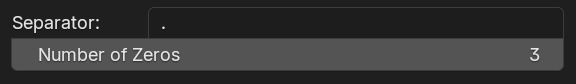RIn.Rename Preferences > Naming > Numbering format
